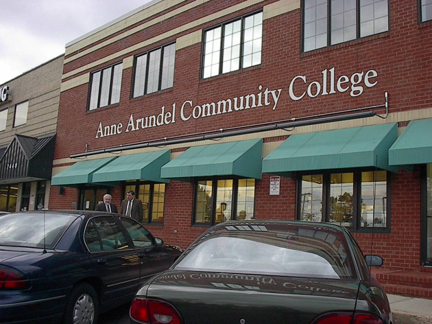 Anne Arundel Community College building in town