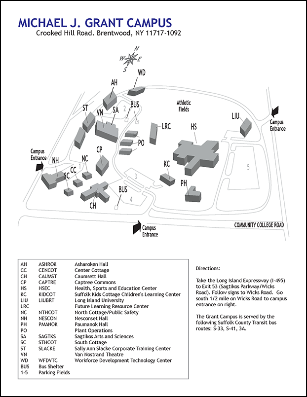 Michael J. Grant Campus Map